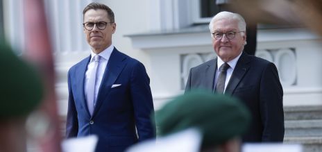 German President Frank-Walter Steinmeier and Finland’s President Alexander Stubb
