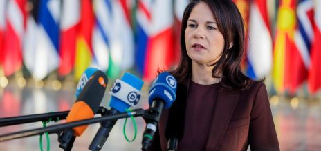 La ministra de Exteriores en funciones, Baerbock  