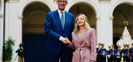    Friedrich Merz y Giorgia Meloni 