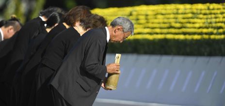 Japón rinde homenaje a las víctimas de la tragedia atómica de Hiroshima. 