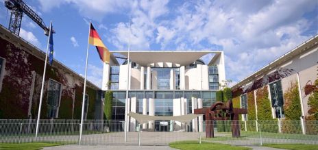 The Federal Chancellery building in Berlin  