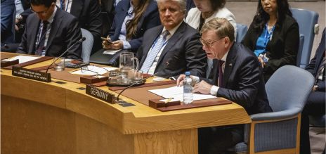 El ministro de Exteriores Johann Wadephul en el Consejo de Seguridad de la ONU