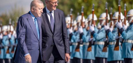 Friedrich Merz e Recep Tayyip Erdoğan 