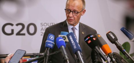 Bundeskanzler Friedrich Merz beim G20-Gipfel in Südafrika. 