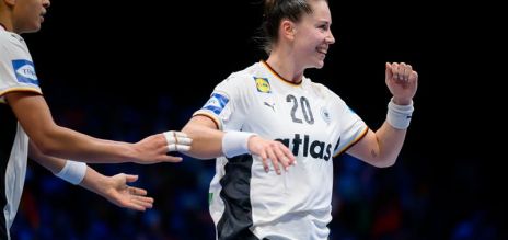 Aimée von Pereira y Emily Vogel, del equipo alemán de balonmano 