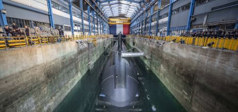 Le sous-marin nucléaire français «&nbsp;Le Téméraire&nbsp;» est stationné sur la base navale d’Île Longue. 