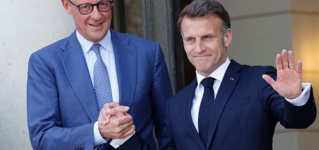 Le chancelier allemand Friedrich Merz et le président de la France Emmanuel Macron lors d’une réunion à Paris en avril 2026