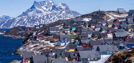 Imágenes aéreas de Groenlandia. 