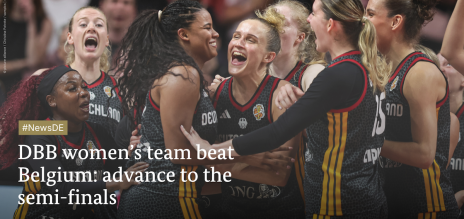 DBB women’s squad  beat Belgium: advance to the semi-finals