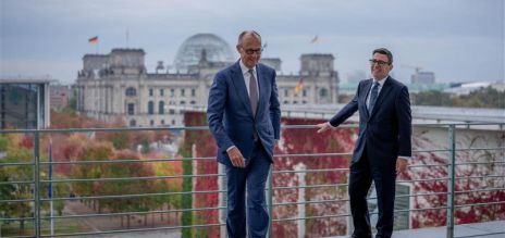 Friedrich Merz and Andy Burnham in Berlin