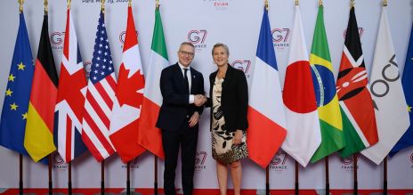Germany’ Digital Minister Karsten Wildberger and his French counterpart Anne Le Hénanff 
