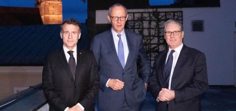 Emmanuel Macron, Friedrich Merz, Keir Starmer