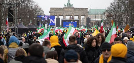In front of the Brandenburg Gate