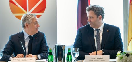 François-Philippe Champagne (left) and Lars Klingbeil (right)