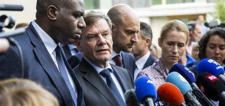 Lammy, Wadephul et Barrot avec la haute représentante de l’UE pour les Affaires étrangères Kallas