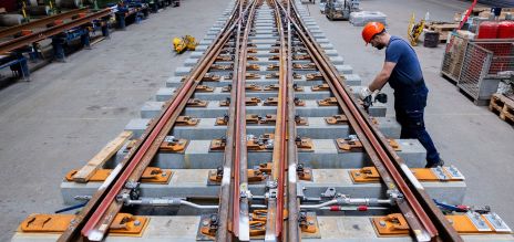 Trabajos en vías de trenes