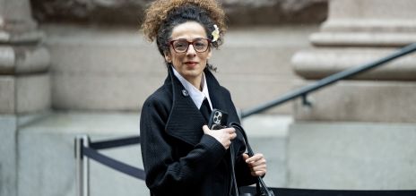 A portrait of the women’s rights activist Masih Alinejad.