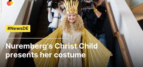 In full regalia for the first time: Nuremberg's Christ kid  presents her costume