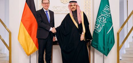 Johann Wadephul and Faisal bin Farhan.