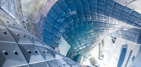 Inside the Wendelstein 7-X fusion research facility in Greifswald. 
