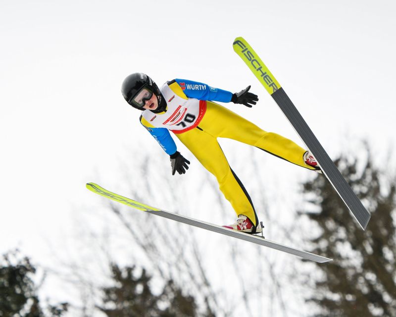 Springt mehr als 135 Meter weit: Skispringer Philipp Beckmann