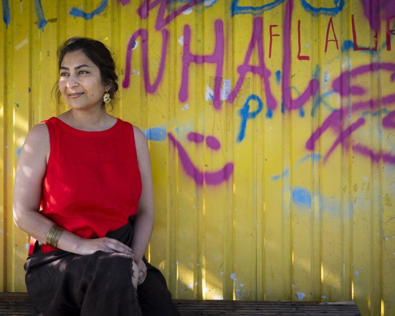 Maryam Mardani in Berlin. Die Journalistin lebt seit 2013 im Exil in Deutschland. 