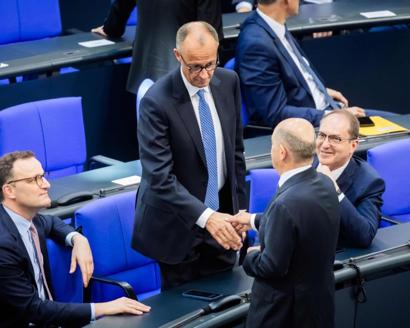 Friedrich Merz im Bundestag nach der Wahl