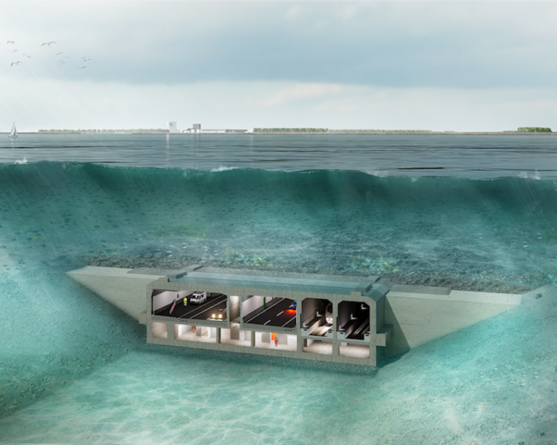 Querschnitt eines Tunnelelements