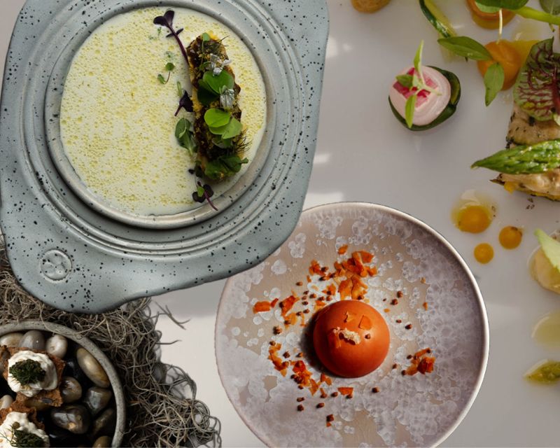 Kulinarische Kreativität auf dem Teller. 