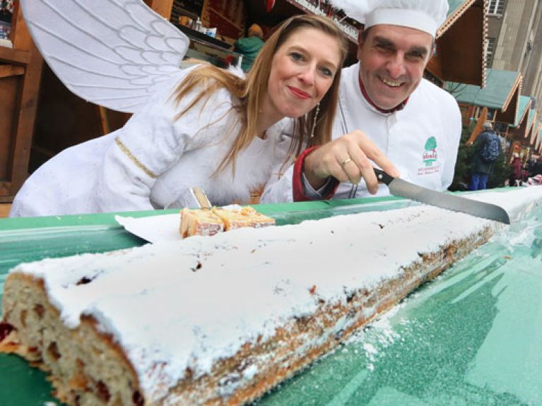 Christmas market Germany, Stollen