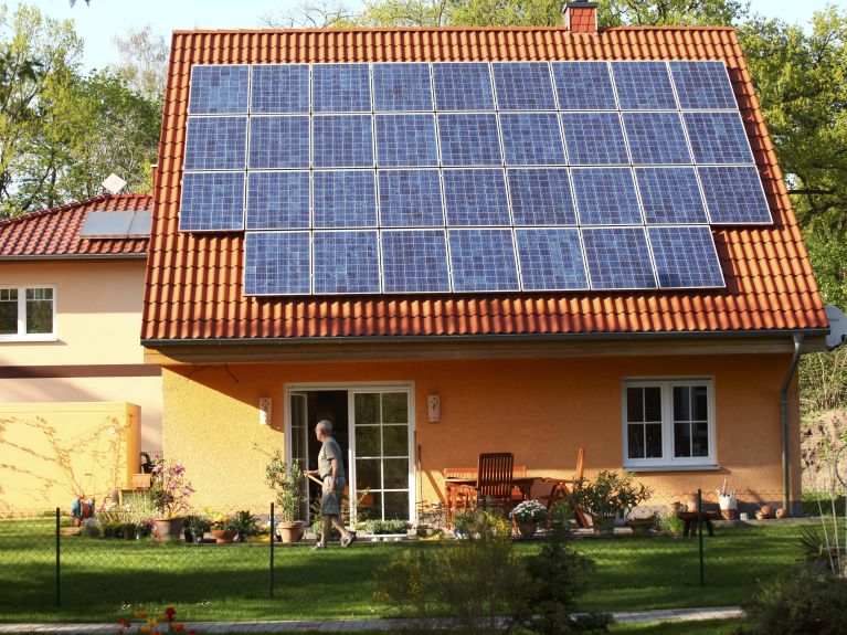 Energiewende Haus mit Solardach