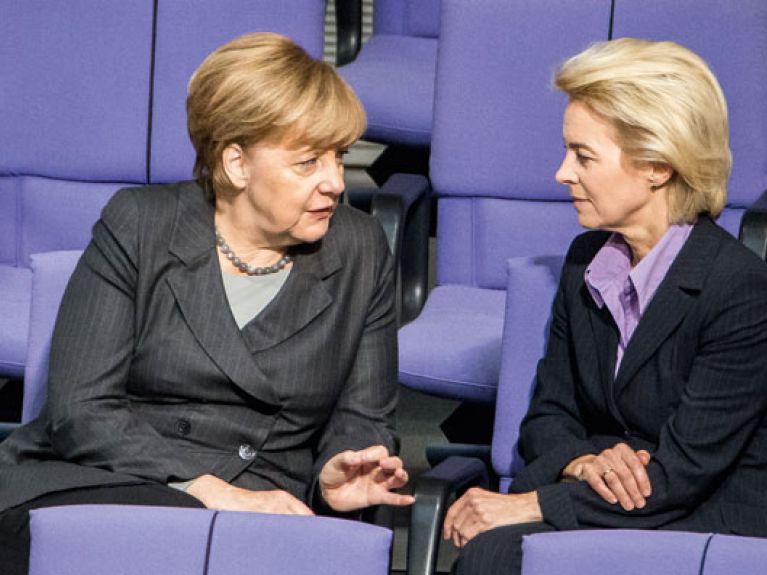 dpa/Kappeler - Angela Merkel, Ursula von der Leyen