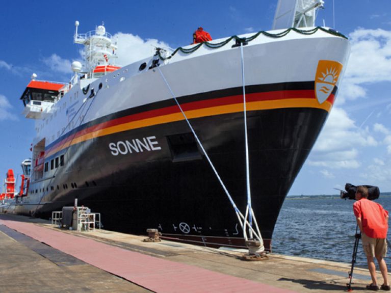 Das deutsche Forschungsschiff „Sonne“ macht Halt in Santo Domingo Das deutsche Forschungsschiff „Sonne“ macht Halt in Santo Domingo