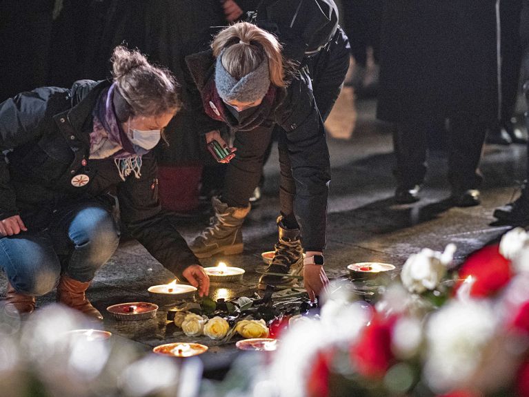 Berlin Breitscheidplatz saldırısının kurbanları için anma