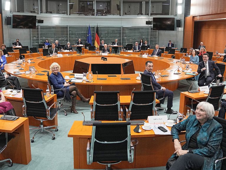 A la tête du gouvernement : Baerbock, Habeck, Scholz, Lindner