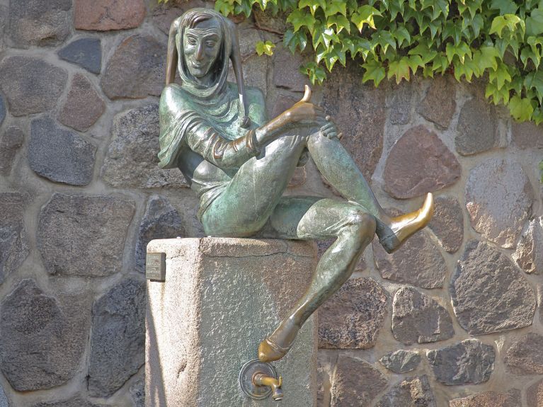 Sculpture of Till Eulenspiegel in Mölln