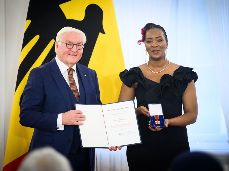 Frank-Walter Steinmeier and Elisabeth Kaneza
