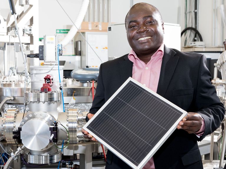Expert on "green" hydrogen: physicist Solomon Nwabueze Agbo.