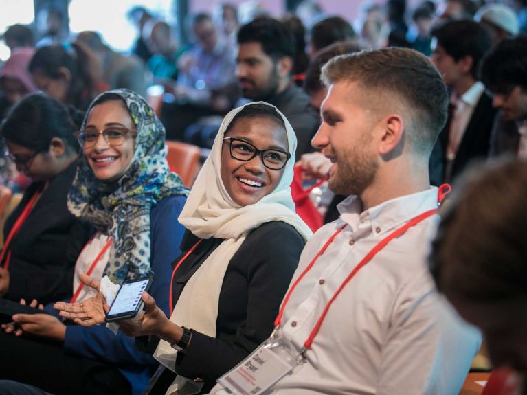 Les participants à la conférence Falling Walls 2017