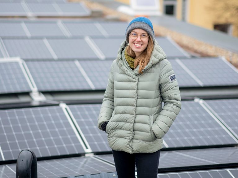Laura Zöckler promotes the expansion of green power through citizen involvement.
