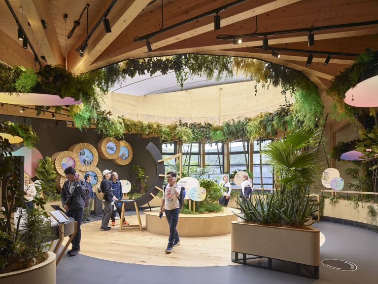 Visitors to the German Pavilion can enjoy a first-hand experience of a circular economy. 