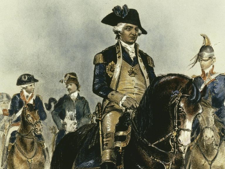 Der preußische Offizier Friedrich Wilhelm von Steuben