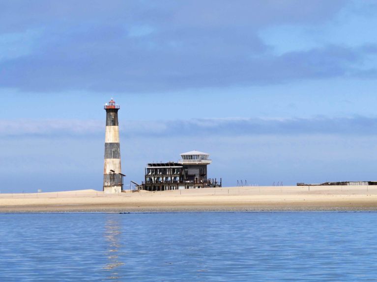 Lighthouse in Walvis Bay in Namibia 