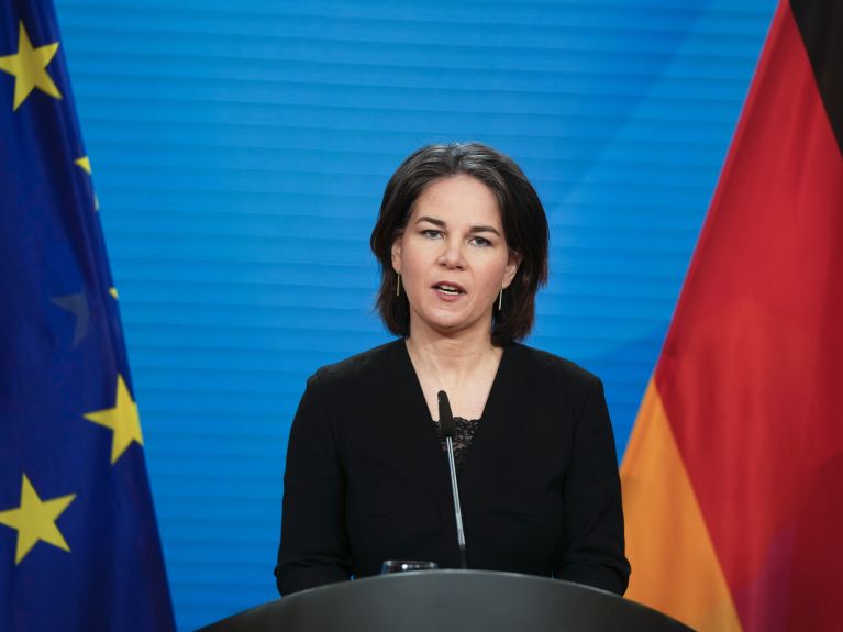 Bundesaußenministerin Baerbock. Bundesaußenministerin Baerbock.