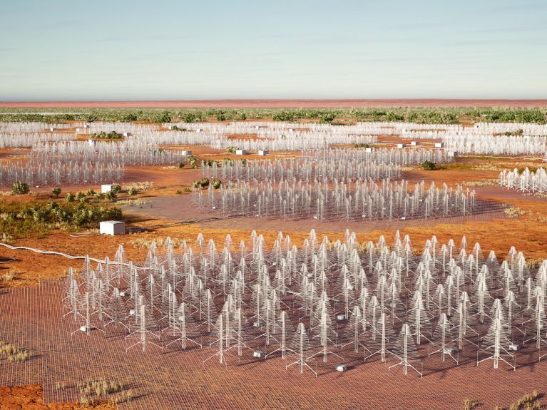 In Australien entsteht der zweite Teil des SKA: über 130.000 Antennen.