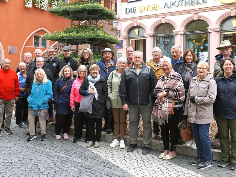 Eine Reisegruppe aus der kanadischen Partnerstadt Belleville war 2023 in Lahr zu Gast.
