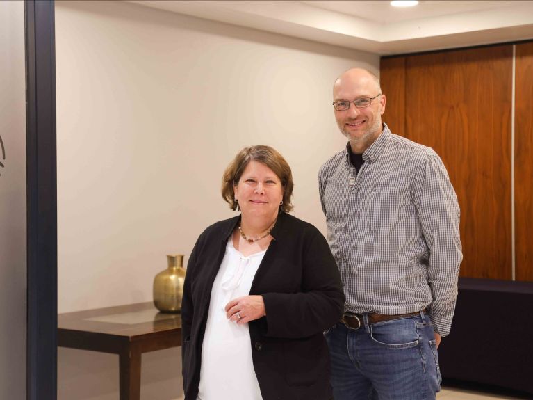Christine Wieck und Marcus Giese vom UKUDLA Christine Wieck und Marcus Giese vom UKUDLA