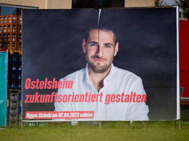 The election campaign in Ostelsheim
