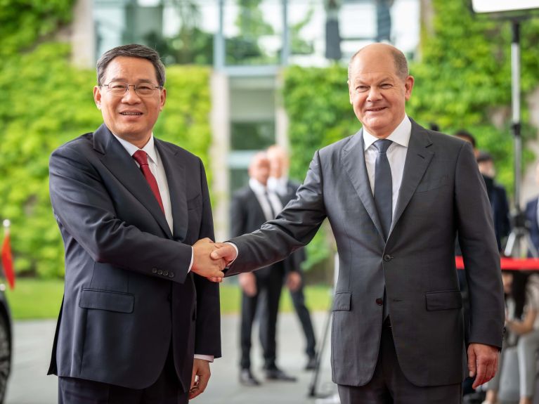 Bundeskanzler Scholz in China 2022 mit Ministerpräsident Li Qiang Bundeskanzler Scholz in China 2022 mit Ministerpräsident Li Qiang