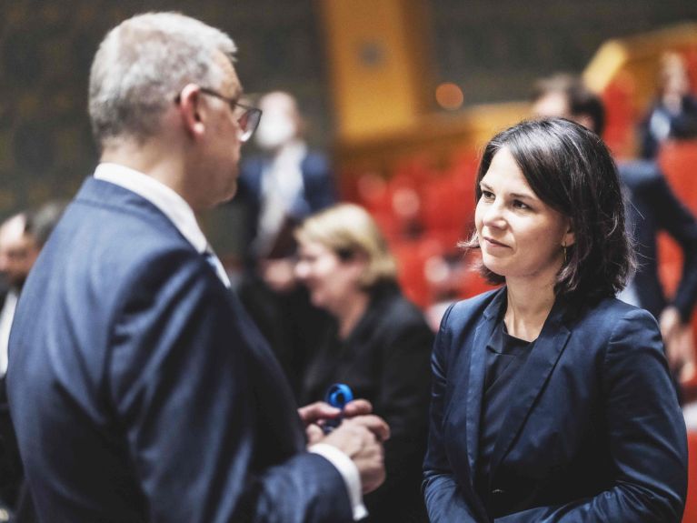 Germany’s Foreign Minister Baerbock at UN consultations in New York 